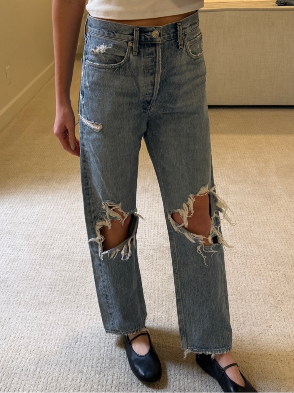 Agolde High-Rise Relaxed Straight Jeans